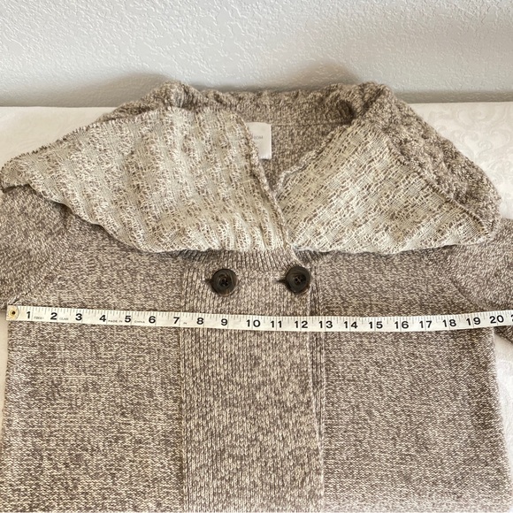Nordstrom Tan cashmere Sweater with Textured Collar - Picture 6 of 11